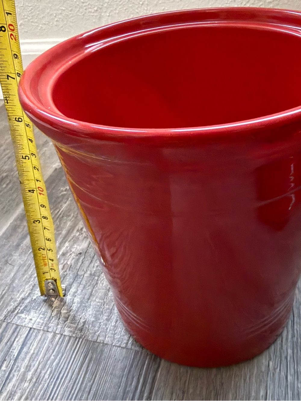 Fiesta Red Ceramic Lidded Canister - Picture 5 of 6